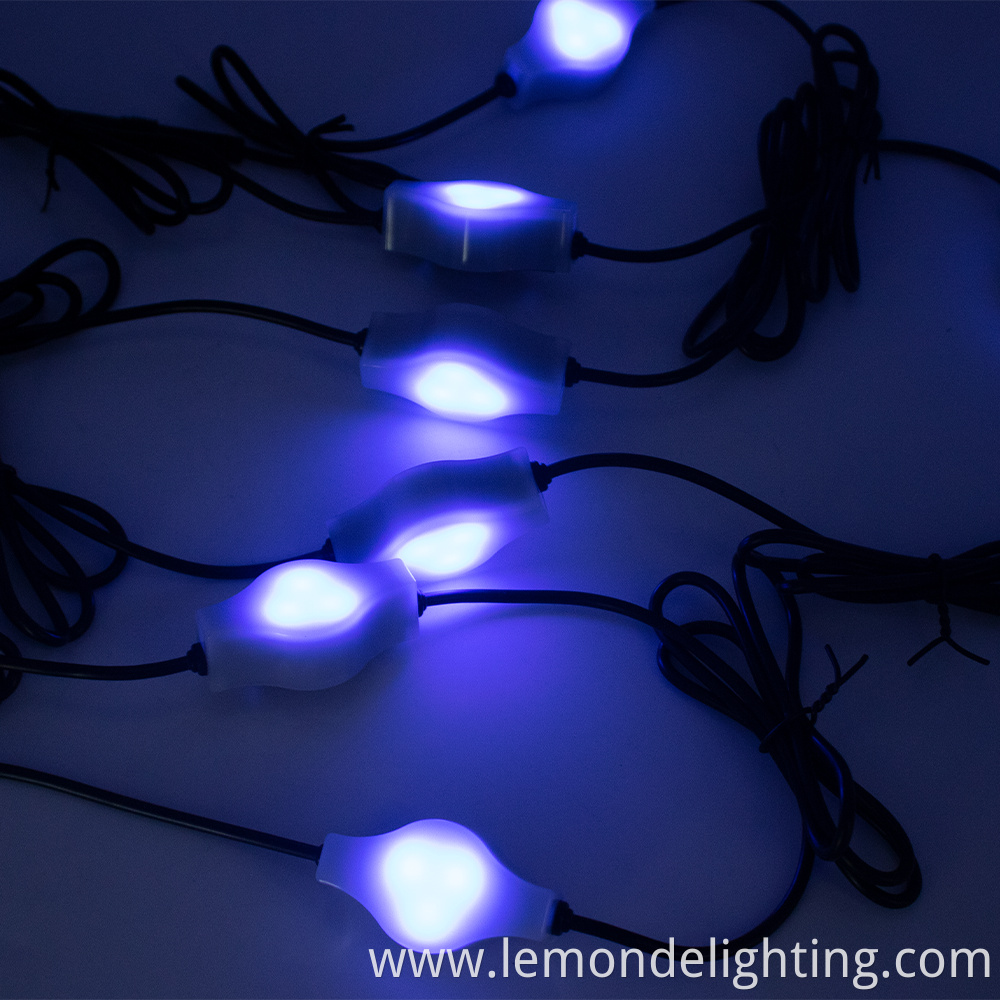 LED solar string lights for holiday season